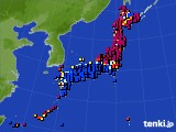 アメダス実況(日照時間)(2023年10月14日)