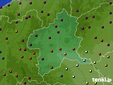 群馬県のアメダス実況(日照時間)(2023年10月14日)
