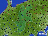 長野県のアメダス実況(日照時間)(2023年10月14日)