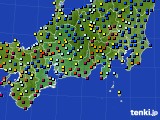 2023年10月15日の東海地方のアメダス(日照時間)