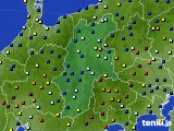長野県のアメダス実況(日照時間)(2023年10月15日)