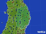 岩手県のアメダス実況(日照時間)(2023年10月16日)