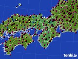 近畿地方のアメダス実況(日照時間)(2023年10月17日)