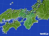 近畿地方のアメダス実況(降水量)(2023年10月20日)