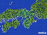 近畿地方のアメダス実況(日照時間)(2023年10月20日)