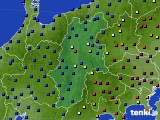 長野県のアメダス実況(日照時間)(2023年10月20日)