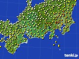 東海地方のアメダス実況(気温)(2023年10月20日)