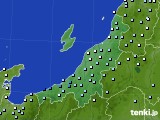 新潟県のアメダス実況(降水量)(2023年10月21日)