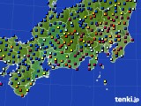 2023年10月21日の東海地方のアメダス(日照時間)