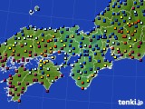 近畿地方のアメダス実況(日照時間)(2023年10月21日)