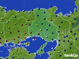 兵庫県のアメダス実況(日照時間)(2023年10月21日)