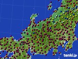 北陸地方のアメダス実況(日照時間)(2023年10月23日)