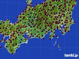 2023年10月24日の東海地方のアメダス(日照時間)