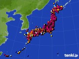 アメダス実況(日照時間)(2023年10月24日)