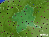 群馬県のアメダス実況(日照時間)(2023年10月24日)