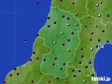 2023年10月25日の山形県のアメダス(日照時間)
