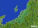 新潟県のアメダス実況(日照時間)(2023年10月27日)