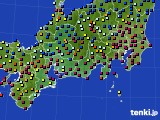 2023年10月28日の東海地方のアメダス(日照時間)