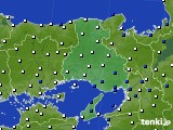 兵庫県のアメダス実況(風向・風速)(2023年10月28日)