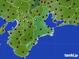 三重県のアメダス実況(日照時間)(2023年10月30日)