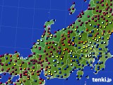 北陸地方のアメダス実況(日照時間)(2023年10月31日)