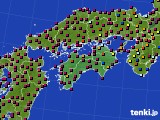 2023年10月31日の四国地方のアメダス(日照時間)