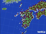 九州地方のアメダス実況(日照時間)(2023年10月31日)