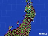 2023年11月01日の東北地方のアメダス(日照時間)