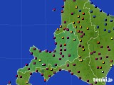 2023年11月02日の道央のアメダス(日照時間)