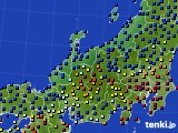 2023年11月04日の北陸地方のアメダス(日照時間)