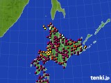 北海道地方のアメダス実況(日照時間)(2023年11月05日)