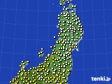 2023年11月05日の東北地方のアメダス(気温)