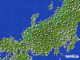 北陸地方のアメダス実況(風向・風速)(2023年11月05日)