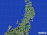 東北地方のアメダス実況(風向・風速)(2023年11月06日)