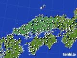 中国地方のアメダス実況(風向・風速)(2023年11月06日)