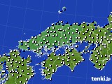 2023年11月07日の中国地方のアメダス(風向・風速)