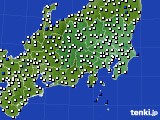 関東・甲信地方のアメダス実況(風向・風速)(2023年11月08日)