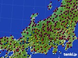 2023年11月09日の北陸地方のアメダス(日照時間)
