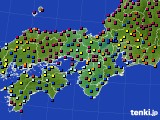 2023年11月09日の近畿地方のアメダス(日照時間)