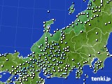 北陸地方のアメダス実況(降水量)(2023年11月10日)