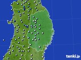 岩手県のアメダス実況(降水量)(2023年11月10日)