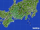 東海地方のアメダス実況(風向・風速)(2023年11月10日)