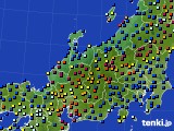 2023年11月11日の北陸地方のアメダス(日照時間)