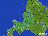 2023年11月11日の道央のアメダス(風向・風速)