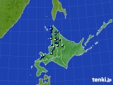 北海道地方のアメダス実況(積雪深)(2023年11月12日)