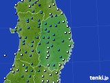 2023年11月12日の岩手県のアメダス(気温)
