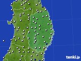 岩手県のアメダス実況(風向・風速)(2023年11月12日)