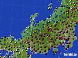 2023年11月13日の北陸地方のアメダス(日照時間)