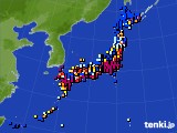 アメダス実況(日照時間)(2023年11月13日)