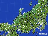 2023年11月13日の北陸地方のアメダス(風向・風速)